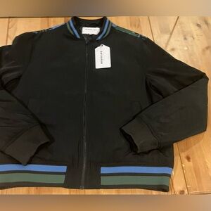 NWT Highline Collective Men’s Bomber Jacket Striking blue/green graphics. size L